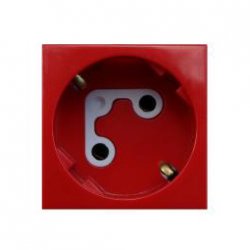 45136 SVM EFAPEL Розетка 2к+З с ключом (45х45) , красная45136 SVM фото