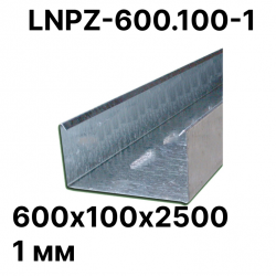 Лоток неперфорированный 600х100х2500 1 мм LNPZ-600.100-1 RC19