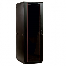 ЦМО ШТК-М-38.6.8-1ААА-9005 Шкаф телекоммуникационный 19 напольный 38U (600x800) | Серверный шкаф дверь стекло, цвет черный