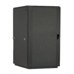 ЦМО ШТК-М-42.8.10-44АА-9005 Шкаф телекоммуникационный 19 напольный 42U (800x1000) | Серверный шкаф дверь перфорированная 2 шт., цвет черный