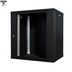 ТЕЛКОМ TL-12.6.4-С.9005МА Шкаф 12U 600x450x623мм (ШхГхВ) телекоммуникационный 19 настенный, дверь стекло, цвет черный (RAL9005)TL-12.6.4-С.9005МА фото