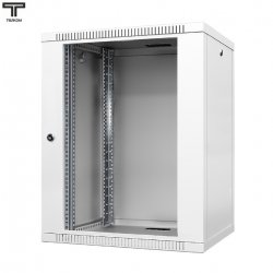 ТЕЛКОМ TL-15.6.4-С.7035Ш Шкаф 15U 600x450x757мм (ШхГхВ) телекоммуникационный 19 настенный, дверь стекло, цвет серый (RAL7035)
