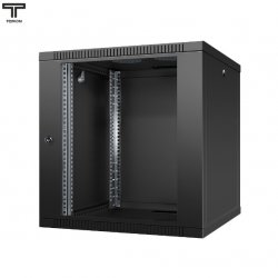 ТЕЛКОМ TL-12.6.6-С.9005МА Шкаф 12U 600x600x623мм (ШхГхВ) телекоммуникационный 19 настенный, дверь стекло, цвет чёрный (RAL9005)