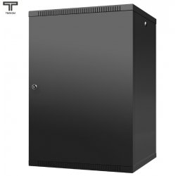 ТЕЛКОМ TL-18.6.3-M.9005МА Шкаф 18U 600x350x890мм (ШхГхВ) телекоммуникационный 19 настенный, дверь металл, цвет черный (RAL9005)