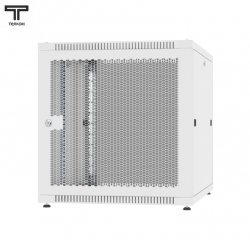 ТЕЛКОМ TLN-12.6.6-ПМ.7035Ш Шкаф 12U 600x600x623мм (ШхГхВ) телекоммуникационный 19 напольный, передняя дверь перфорация - задняя дверь металл, цвет серый (RAL7035)