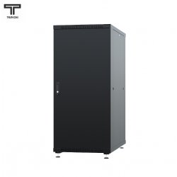 ТЕЛКОМ ТС-18.6.10-ММ Шкаф 18U 600x1000x920мм (ШхГхВ) телекоммуникационный 19 напольный, передняя дверь металл - задняя дверь металл, цвет черный (RAL9005)