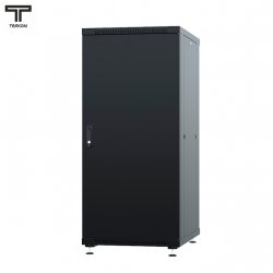 ТЕЛКОМ ТC-18.6.8-ММ Шкаф 18U 600x800x920мм (ШхГхВ) телекоммуникационный 19 напольный, передняя дверь металл - задняя дверь металл, цвет черный (RAL9005)