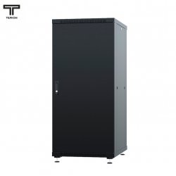 ТЕЛКОМ ТС-22.6.6-ММ Шкаф 22U 600x600x1098мм (ШхГхВ) телекоммуникационный 19 напольный, передняя дверь металл - задняя дверь металл, цвет черный (RAL9005)