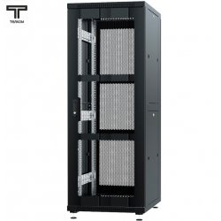 ТЕЛКОМ ТС-33.6.10-П2П Шкаф 33U 600x1000x1587мм (ШхГхВ) телекоммуникационный 19 напольный, передняя дверь перфорация - задняя дверь распашная 2-х створчатая, цвет черный (RAL9005)