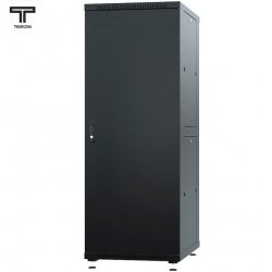 ТЕЛКОМ ТС-37.6.6-ММ Шкаф 37U 600x600x1765мм (ШхГхВ) телекоммуникационный 19 напольный, передняя дверь металл - задняя дверь металл, цвет черный (RAL9005)