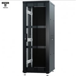ТЕЛКОМ ТС-37.6.6-ПМ Шкаф 37U 600x600x1765мм (ШхГхВ) телекоммуникационный 19 напольный, передняя дверь перфорация - задняя дверь металл, цвет черный (RAL9005)