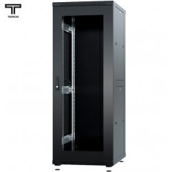 ТЕЛКОМ ТС-37.6.6-СМ Шкаф 37U 600x600x1765мм (ШхГхВ) телекоммуникационный 19 напольный, передняя дверь стекло - задняя дверь металл, цвет черный (RAL9005)ТС-37.6.6-СМ.9005М фото