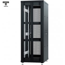 ТЕЛКОМ ТС-37.6.8-2ПП Шкаф 37U 600x800x1765мм (ШхГхВ) телекоммуникационный 19 напольный, передняя дверь перфорация распашная 2-х створчатая - задняя дверь перфорация, цвет черный (RAL9005)