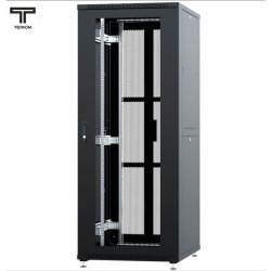 ТЕЛКОМ ТС-42.6.12-С2П Шкаф 47U 600x1200x1987мм (ШхГхВ) телекоммуникационный 19 напольный, передняя дверь стекло - задняя дверь перфорация распашная 2-х створчатая, цвет черный (RAL9005)