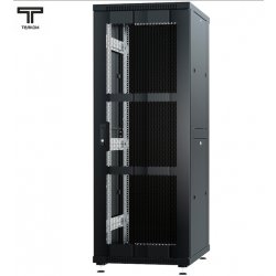 ТЕЛКОМ ТС-42.6.6-ПМ Шкаф 42U 600x600x1987мм (ШхГхВ) телекоммуникационный 19 напольный, передняя дверь перфорация - задняя дверь металл, цвет черный (RAL9005)