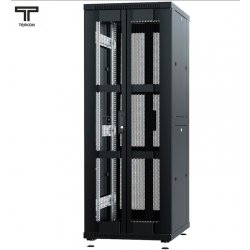 ТЕЛКОМ ТС-42.6.8-П2П Шкаф 42U 600x800x1987мм (ШхГхВ) телекоммуникационный 19 напольный, передняя дверь перфорация - задняя дверь перфорация распашная 2-х створчатая, цвет черный (RAL9005)