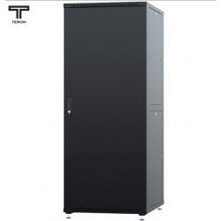 ТЕЛКОМ ТСМ-42.8.10-ММ Шкаф 42U 800x1000х1987мм (ШхГхВ) телекоммуникационный 19 напольный, передняя дверь металл - задняя дверь металл, цвет черный (RAL9005)