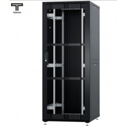 ТЕЛКОМ ТСМ-42.8.12-ПМ Шкаф 42U 800x1200х1987мм (ШхГхВ) телекоммуникационный 19 напольный, передняя дверь перфорация - задняя дверь металл, цвет черный (RAL9005)