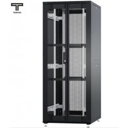 ТЕЛКОМ ТСМ-47.8.10-ПМ Шкаф 47U 800x1000х2209мм (ШхГхВ) телекоммуникационный 19 напольный, передняя дверь перфорация - задняя дверь металл, цвет черный (RAL9005)ТСМ-47.8.10-ПМ.9005М фото