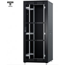 ТЕЛКОМ ТСМ-47.8.12-ПМ Шкаф 47U 800x1200х2209мм (ШхГхВ) телекоммуникационный 19 напольный, передняя дверь перфорация - задняя дверь металл, цвет черный (RAL9005)