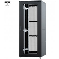 ТЕЛКОМ ТСМ-47.8.8-СП Шкаф 47U 800x800х2209мм (ШхГхВ) телекоммуникационный 19 напольный, передняя дверь стекло - задняя дверь перфорация, цвет черный (RAL9005)