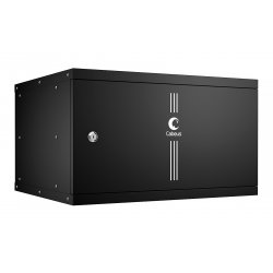 Cabeus WSC-05D-6U55/45m-BK Шкаф телекоммуникационный настенный 19 6U, серия LIGHT разборный, дверь металл, цвет черный