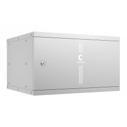 Cabeus WSC-05D-6U55/45m Шкаф телекоммуникационный настенный 19 6U, серия LIGHT разборный, дверь металл, цвет серый
