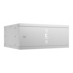 Cabeus WSC-05D-4U55/45m Шкаф телекоммуникационный настенный 19 4U, серия LIGHT разборный, дверь металл, цвет серыйWSC-05D-4U55/45m фото