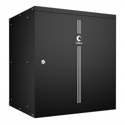 Cabeus WSC-05D-12U55/45m-BK Шкаф телекоммуникационный настенный 19 12U, серия LIGHT разборный, дверь металл, цвет черный