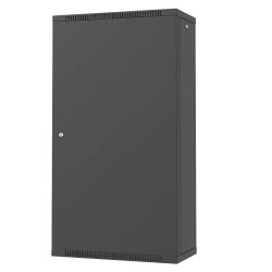 ТЕЛКОМ TL-22.6.3-M.9005МА Шкаф настенный 22U 600x350x1070мм (ШхГхВ) телекоммуникационный 19, дверь металлическая, цвет черный (RAL9005МА) (4 места)