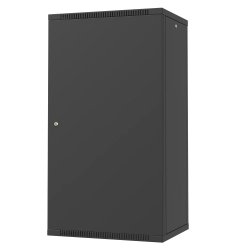 ТЕЛКОМ TL-22.6.4-M.9005МА Шкаф настенный 22U 600x450x1070мм (ШхГхВ) телекоммуникационный 19, дверь металлическая, цвет черный (RAL9005МА) (4 места)