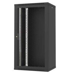 ТЕЛКОМ TL-22.6.4-П.9005МА Шкаф настенный 22U 600x450x1070мм (ШхГхВ) телекоммуникационный 19, дверь перфорированная, цвет черный (RAL9005МА) (4 места)