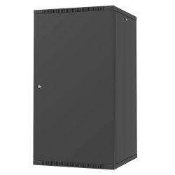ТЕЛКОМ TL-22.6.6-M.9005МА Шкаф настенный 22U 600x600x1070мм (ШхГхВ) телекоммуникационный 19, дверь металлическая, цвет черный (RAL9005МА) (4 места)
