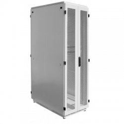 Шкаф серверный напольный 42U (800x1200) дверь перфорированная, задние двойные перфорированные
