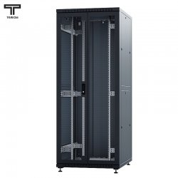 ТЕЛКОМ ТСМ-47.8.8-2ПZS.9005М Шкаф напольный 47U 800x800x2209мм (ШхГхВ) телекоммуникационный 19, передняя дверь перфорированная распашная 2-х створчатая - задняя металлическая панель, цвет черный (RAL9005М) (5 мест)