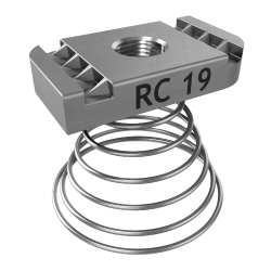 RC19 СГК10-ЭЦ Страт-гайка М10 с короткой пружиной, электрохимическое цинкованиеСГК10-ЭЦ фото