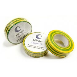Cabeus ET-YG Изоляционная лента желто-зеленая 19ммх20мх0.13ммET-YG фото