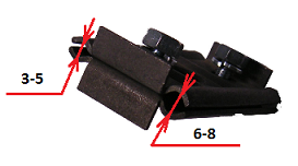 Поддерживающий зажим для подвесного оптического кабеля типа 8 БАВ -3-7