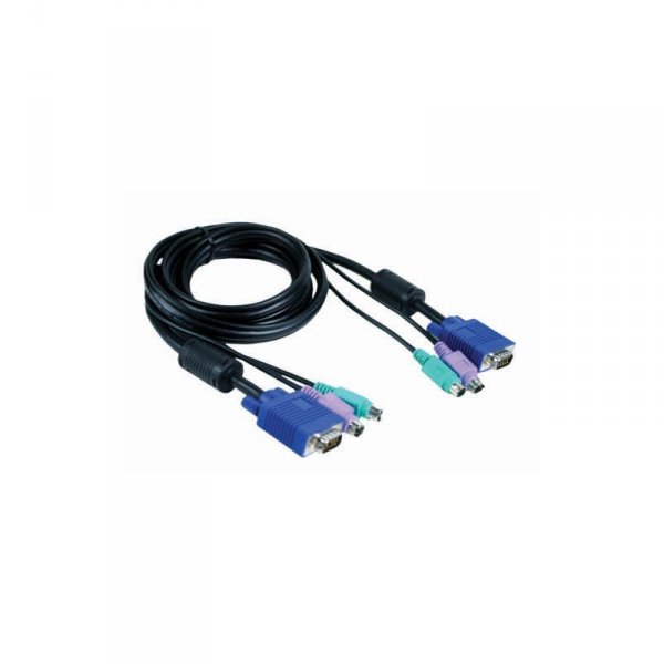 Кабель KVM Cable with VGA and 2 x PS/2 connectors for DKVM-4K, 1.8m.