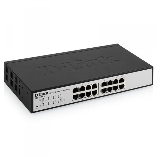 Настраиваемый компактный коммутатор EasySmart D-Link DES-1100-16/A2A, 16 ports compact 11” EasySmart switch