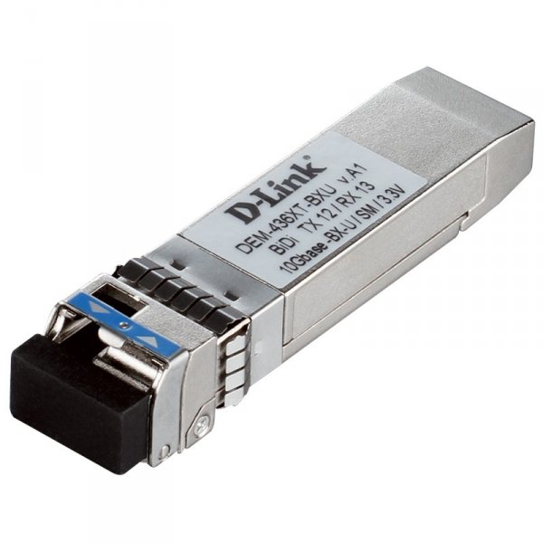 Модуль D-Link DEM-436XT-BXU, 10GBASE-LR BiDi SFP+ Transceiver (w/o DDM), 3.3V, WDM, TX: 1270nm, RX: 1330nm