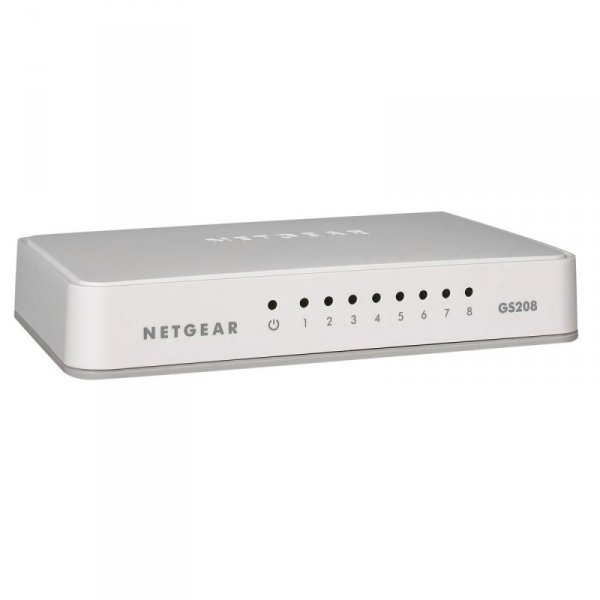 Коммутатор NETGEAR 8 x 10/100/1000 Mbps switch NEW DESIGN