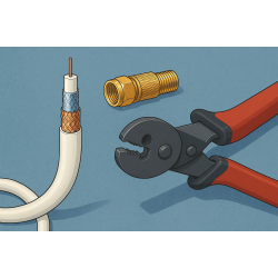 Заделка коаксиального кабеля