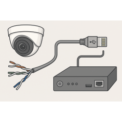 Как подключить камеры по витой паре?