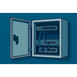 Шкаф антивандальный для защиты сетевых подключений