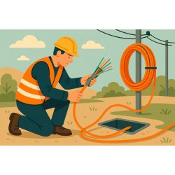 Монтаж оптического кабеля