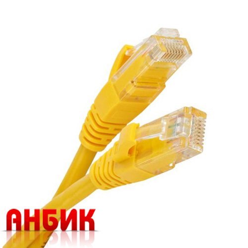 Патч корд UTP 5e 3м жёлтый RJ45-RJ45 (NM13001-030 yellow)