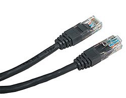 Cabeus PC-UTP-RJ45-Cat.5e-1m-BK Патч-корд U/UTP, категория 5е, 2xRJ45/8p8c, неэкранированный, черный, PVC, 1м