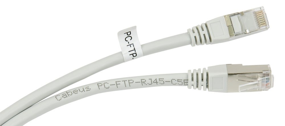 Cabeus PC-FTP-RJ45-Cat.6-10m-LSZH Патч-корд FTP, категория 6, F/UTP экранированный, LSZH, 10 м, серый