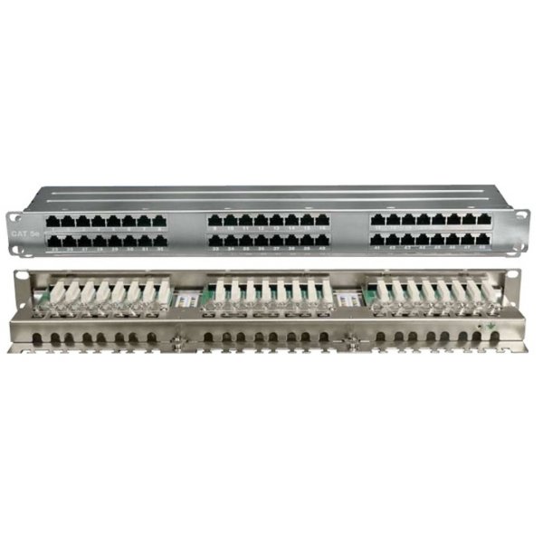 Hyperline PPHD-19-48-8P8C-C5E-SH-110D Патч-панель высокой плотности 19, 1U, 48 портов RJ-45, полный экран, категория 5E, Dual IDCPPHD-19-48-8P8C-C5E-SH-11 фото